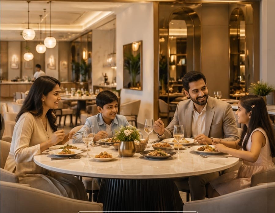 Fine dining at The Orange Club, SPJ Vedatam